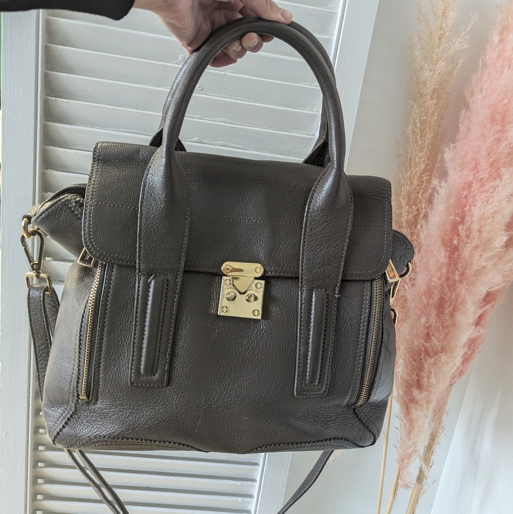 Danier Grey Leather Purse